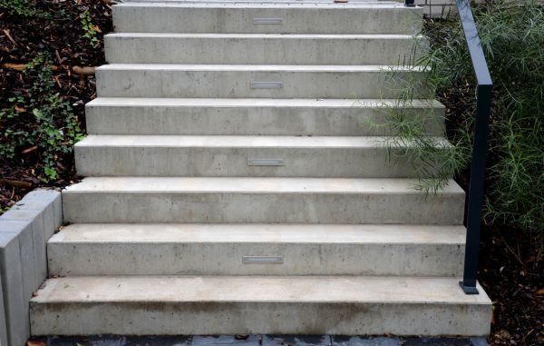 Poured Step Installation in Saint Charles