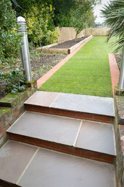 Backyard Steps Installation in Saint Charles
